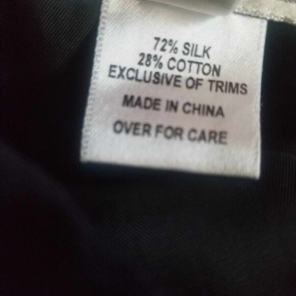 Womens Oscar De La Renta Embordered Silk Blend Skirt Sz 4 - Picture 3 of 7